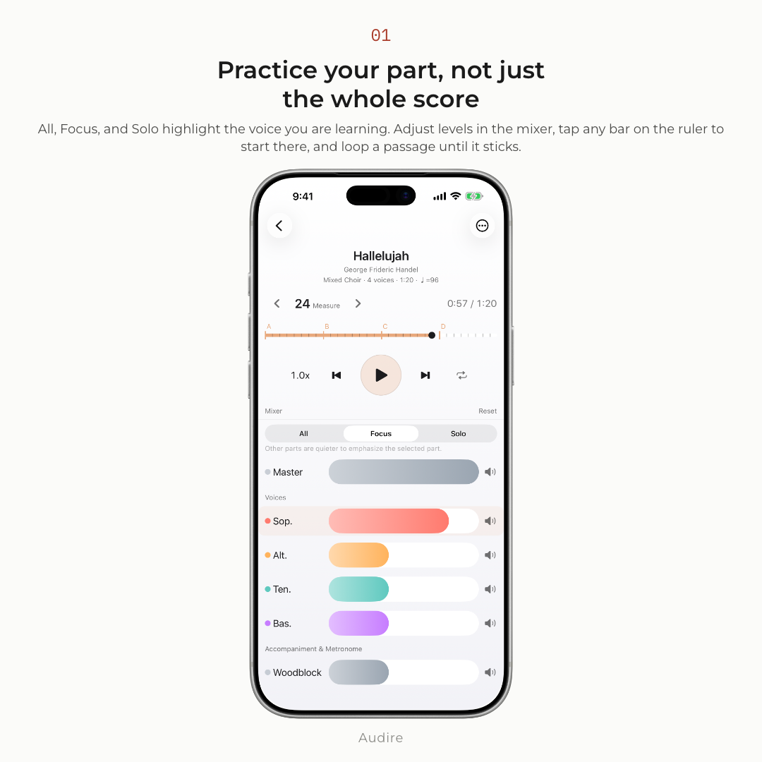 Audire interface