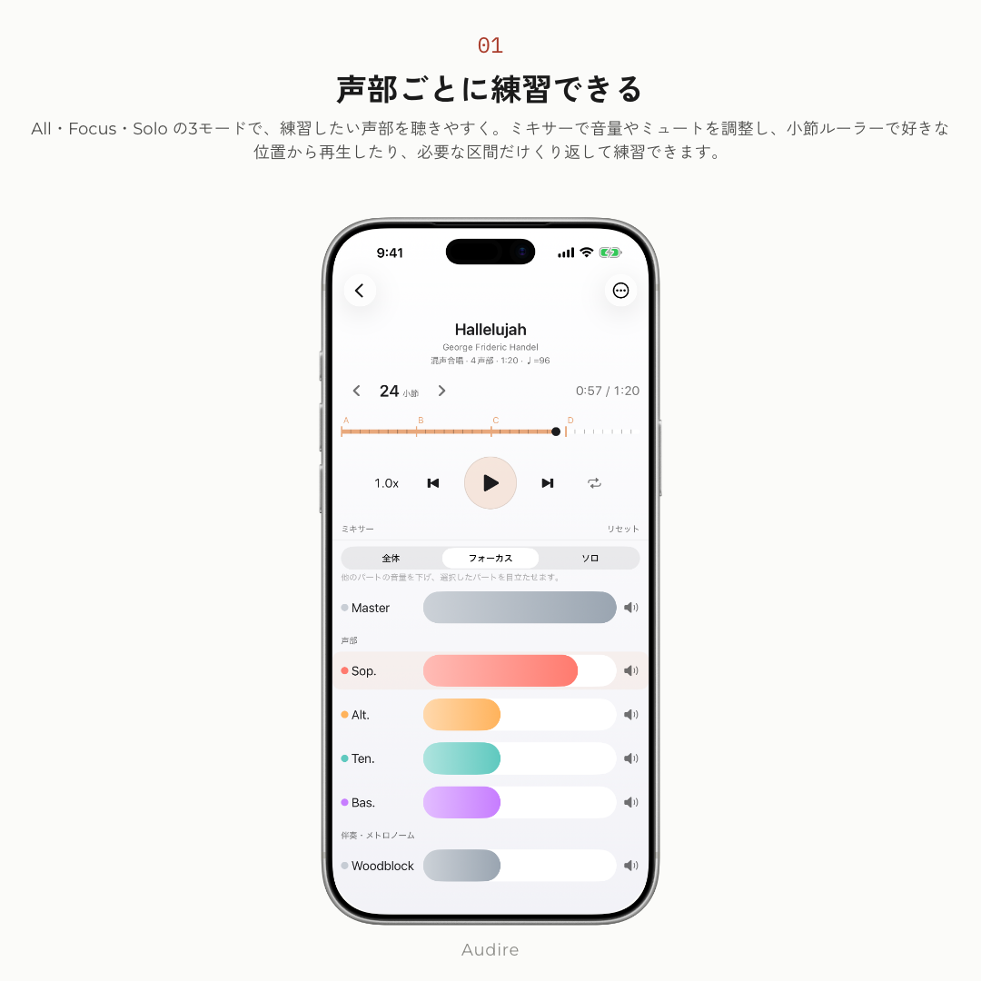 Audire interface